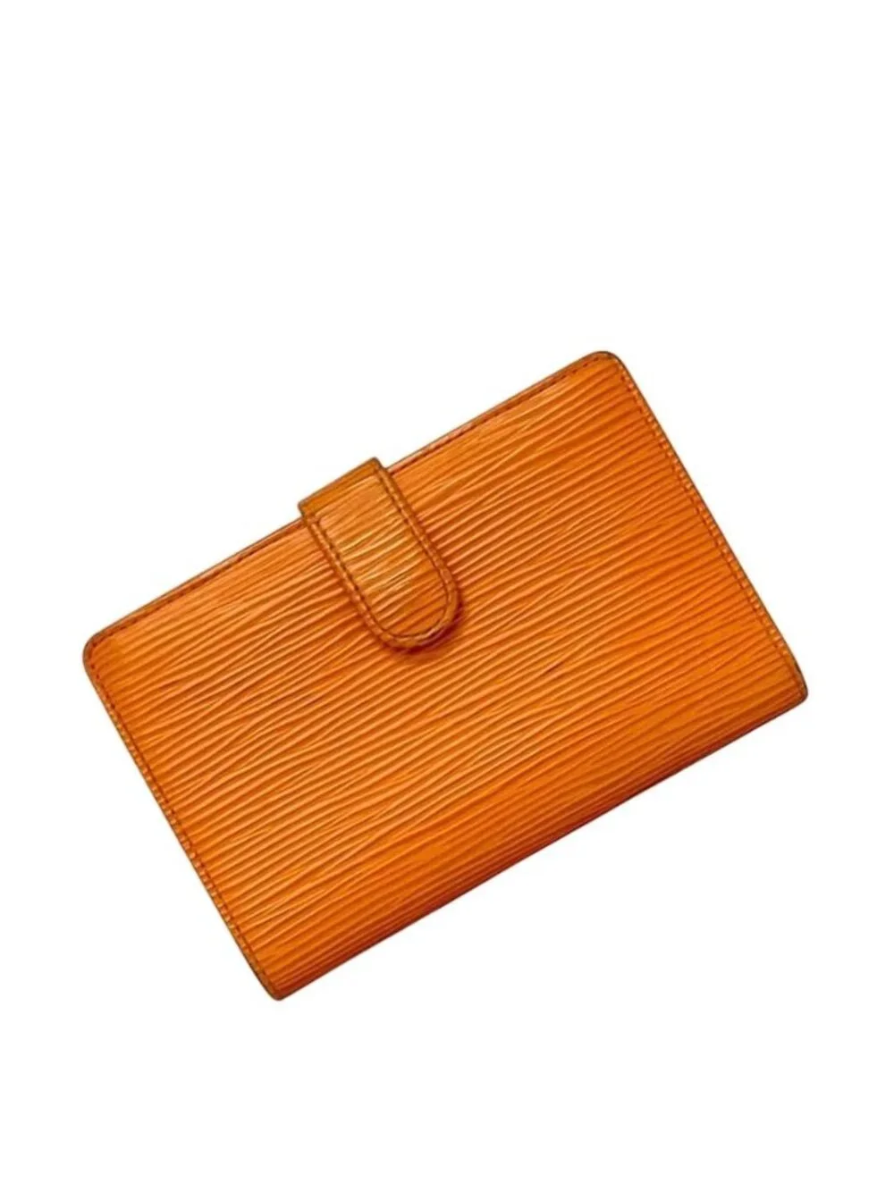 Louis Vuitton Bifold Wallet Portomonevier Viennois Orange Mandarin Epi Kiss